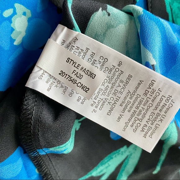 NWT J Crew Long Sleeve Floral Bow Top - Picture 11 of 15